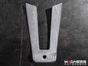 Alfa Romeo Stelvio Steering Wheel Trim - Carbon Fiber - Lower Trim Set - White Candy- QV Model